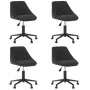 Sillas de comedor giratorias 4 unidades terciopelo negro de , Sillas de comedor - Ref: Foro24-3089007, Precio: 265,98 €, Desc...