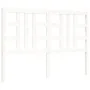 Weißer Massivholzbettrahmen mit Kopfteil 140x200 cm von vidaXL, Betten und Lattenroste - Ref: Foro24-3193922, Preis: 130,84 €...