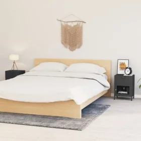 Mesitas de noche 2 uds acero y cristal antracita 40x30x54,5 cm by , Nightstands - Ref: Foro24-3095204, Price: 183,32 €, Disco...
