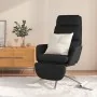 Sillón de relax con reposapiés tela negro by , Armchairs - Ref: Foro24-3097530, Price: 137,89 €, Discount: %