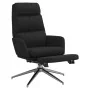 Sillón de relax con reposapiés tela negro by , Armchairs - Ref: Foro24-3097530, Price: 137,89 €, Discount: %