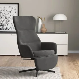 Sillón de relax con reposapiés terciopelo gris oscuro von , Sessel - Ref: Foro24-3097496, Preis: 119,21 €, Rabatt: %