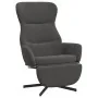 Sillón de relax con reposapiés terciopelo gris oscuro by , Armchairs - Ref: Foro24-3097496, Price: 119,21 €, Discount: %
