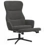 Sillón de relax con reposapiés terciopelo gris oscuro by , Armchairs - Ref: Foro24-3097496, Price: 119,21 €, Discount: %
