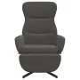 Sillón de relax con reposapiés terciopelo gris oscuro by , Armchairs - Ref: Foro24-3097496, Price: 119,21 €, Discount: %