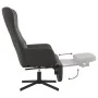 Sillón de relax con reposapiés terciopelo gris oscuro by , Armchairs - Ref: Foro24-3097496, Price: 119,21 €, Discount: %