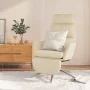 Sillón de relax con reposapiés tela color crema by , Armchairs - Ref: Foro24-3097526, Price: 126,43 €, Discount: %