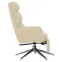 Sillón de relax con reposapiés tela color crema by , Armchairs - Ref: Foro24-3097526, Price: 126,43 €, Discount: %