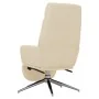 Sillón de relax con reposapiés tela color crema by , Armchairs - Ref: Foro24-3097526, Price: 126,43 €, Discount: %