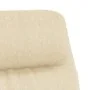 Sillón de relax con reposapiés tela color crema by , Armchairs - Ref: Foro24-3097526, Price: 126,43 €, Discount: %
