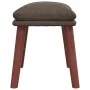 Sillón de relax con taburete de tela gris taupé by , Armchairs - Ref: Foro24-3097880, Price: 142,53 €, Discount: %