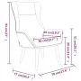 Sillón de relax con taburete tela amarillo mostaza by , Armchairs - Ref: Foro24-3097889, Price: 123,31 €, Discount: %