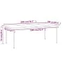 Juego de comedor para jardín 7 piezas negro de , Conjuntos de jardín - Ref: Foro24-3099087, Precio: 602,16 €, Descuento: %