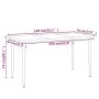 Juego de comedor para jardín 5 piezas negro de , Conjuntos de jardín - Ref: Foro24-3099109, Precio: 383,07 €, Descuento: %