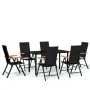 Juego de comedor para jardín 7 piezas negro von , Gartensets - Ref: Foro24-3099116, Preis: 506,81 €, Rabatt: %
