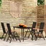 Juego de comedor para jardín 5 piezas negro de , Conjuntos de jardín - Ref: Foro24-3099121, Precio: 384,40 €, Descuento: %