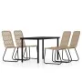 Juego de comedor para jardín 5 piezas color roble de , Conjuntos de jardín - Ref: Foro24-3099163, Precio: 578,88 €, Descuento: %