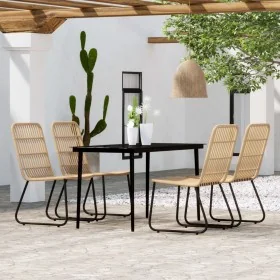 Juego de comedor para jardín 5 piezas color roble by , Garden sets - Ref: Foro24-3099175, Price: 572,51 €, Discount: %