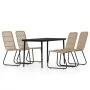 Juego de comedor para jardín 5 piezas color roble de , Conjuntos de jardín - Ref: Foro24-3099175, Precio: 572,38 €, Descuento: %