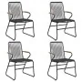 Juego de comedor de jardín 5 piezas ratán PVC negro de , Conjuntos de jardín - Ref: Foro24-3099210, Precio: 301,11 €, Descuen...
