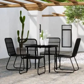 Juego de comedor de jardín 5 piezas negro de , Conjuntos de jardín - Ref: Foro24-3099180, Precio: 515,58 €, Descuento: %