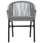 Juego de comedor de jardín 3 piezas gris de , Conjuntos de jardín - Ref: Foro24-3099233, Precio: 253,39 €, Descuento: %