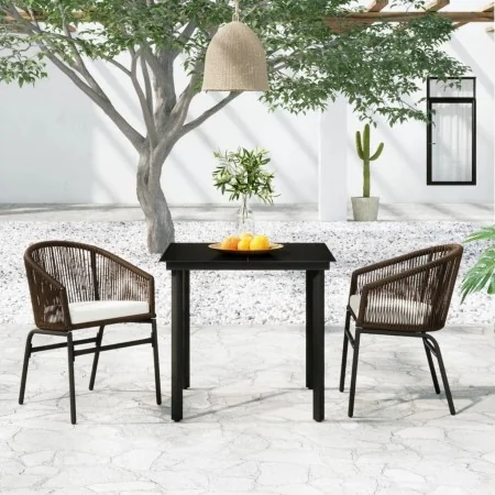 Juego de comedor de jardín 3 piezas marrón by , Garden sets - Ref: Foro24-3099227, Price: 290,05 €, Discount: %