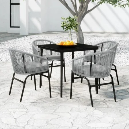 Juego de comedor para jardín 5 piezas ratán sintético gris by , Garden sets - Ref: Foro24-3099252, Price: 419,30 €, Discount: %