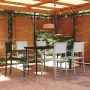 Juego de comedor para jardín 7 piezas blanco y negro de , Conjuntos de jardín - Ref: Foro24-3099278, Precio: 444,54 €, Descue...