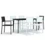 Juego de comedor para jardín 7 piezas blanco y negro de , Conjuntos de jardín - Ref: Foro24-3099278, Precio: 444,54 €, Descue...