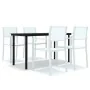 Juego de comedor de jardín de 5 piezas blanco de , Conjuntos de jardín - Ref: Foro24-3099259, Precio: 310,12 €, Descuento: %