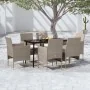 Juego de comedor de jardín 7 piezas con cojines beige y negro de , Conjuntos de jardín - Ref: Foro24-3099320, Precio: 512,59 ...