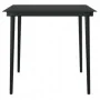 Juego de comedor para jardín 5 piezas con cojines gris y negro de , Conjuntos de jardín - Ref: Foro24-3099348, Precio: 372,56...