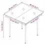 Juego de comedor para jardín 5 piezas con cojines gris y negro de , Conjuntos de jardín - Ref: Foro24-3099348, Precio: 372,56...