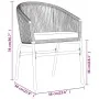 Juego de comedor de jardín 5 piezas con cojines marrón de , Conjuntos de jardín - Ref: Foro24-3099246, Precio: 458,37 €, Desc...