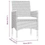 Juego de comedor de jardín 3 piezas con cojines negro de , Conjuntos de jardín - Ref: Foro24-3099341, Precio: 233,80 €, Descu...