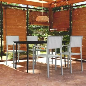 Juego de comedor de jardín de 5 piezas blanco by , Garden sets - Ref: Foro24-3099271, Price: 329,22 €, Discount: %