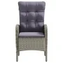 Juego de comedor para jardín 5 piezas con cojines gris y negro de , Conjuntos de jardín - Ref: Foro24-3099360, Precio: 674,28...