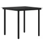 Juego de comedor para jardín 5 piezas con cojines gris y negro de , Conjuntos de jardín - Ref: Foro24-3099360, Precio: 674,28...