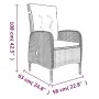 Juego de comedor para jardín 5 piezas con cojines gris y negro de , Conjuntos de jardín - Ref: Foro24-3099360, Precio: 674,28...
