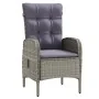 Juego de comedor de jardín 7 piezas con cojines gris y negro de , Conjuntos de jardín - Ref: Foro24-3099362, Precio: 951,02 €...
