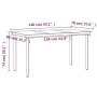 Juego de comedor de jardín 7 piezas con cojines gris y negro de , Conjuntos de jardín - Ref: Foro24-3099362, Precio: 951,02 €...