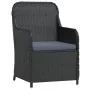 Juego de comedor de jardín 5 piezas con cojines negro von , Gartensets - Ref: Foro24-3099542, Preis: 619,62 €, Rabatt: %