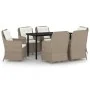 Juego de comedor de jardín 7 piezas marrón de , Conjuntos de jardín - Ref: Foro24-3099556, Precio: 929,34 €, Descuento: %