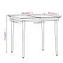 Juego de comedor de jardín 3 piezas con cojines marrón von , Gartensets - Ref: Foro24-3099523, Preis: 330,61 €, Rabatt: %
