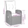 Juego de comedor de jardín 5 piezas con cojines negro von , Gartensets - Ref: Foro24-3099493, Preis: 739,60 €, Rabatt: %