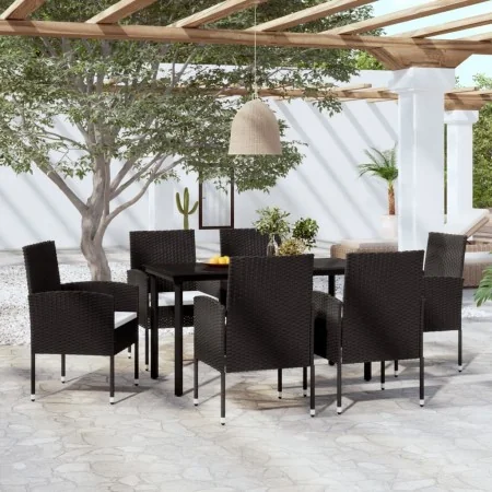 Juego de comedor para jardín 7 piezas negro von , Gartensets - Ref: Foro24-3099604, Preis: 382,18 €, Rabatt: %