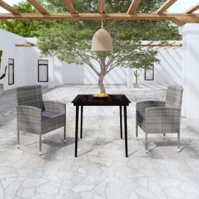 Juego de comedor de jardín 3 piezas gris antracita von , Gartensets - Ref: Foro24-3099625, Preis: 216,13 €, Rabatt: %