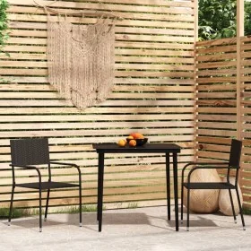 Juego de comedor para jardín 3 piezas negro by , Garden sets - Ref: Foro24-3099589, Price: 158,78 €, Discount: %