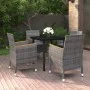Set comedor de jardín 5 pzas y cojines ratán sintético y vidrio von , Gartensets - Ref: Foro24-3099776, Preis: 414,27 €, Raba...